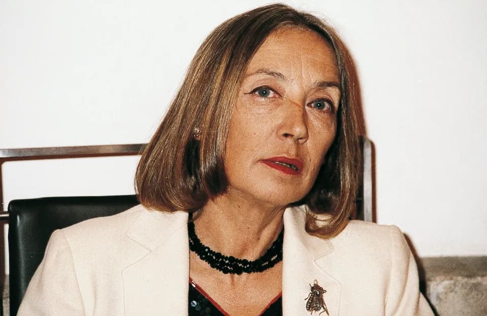 Oriana Fallaci - Foto scattata a Colonia nel 1987