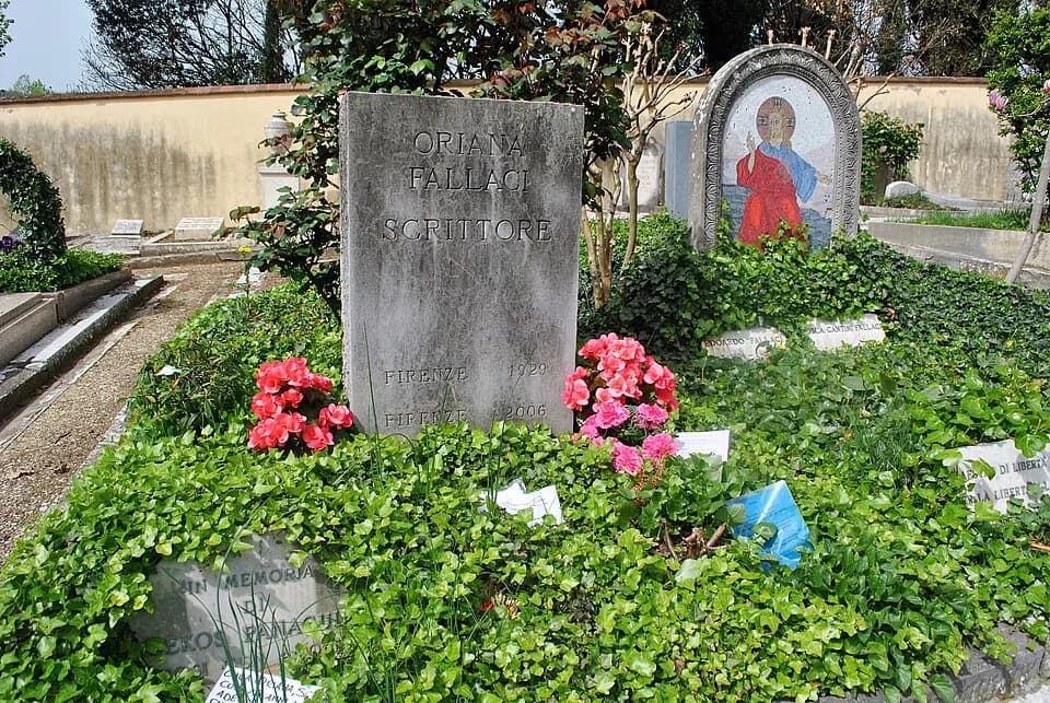 Oriana Fallaci - Cimitero degli Allori, Oriana Fallaci