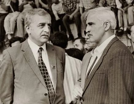 Zviad Gamsakhurdia - Leaders of Georgian independence movement in late 80s, Zviad Gamsakhurdia (left) and Merab Kostava (right)