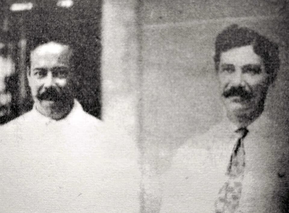 Pancho Villa - General Hipolito Villa (rechts) mit seinem Bruder Francisco (Pancho)