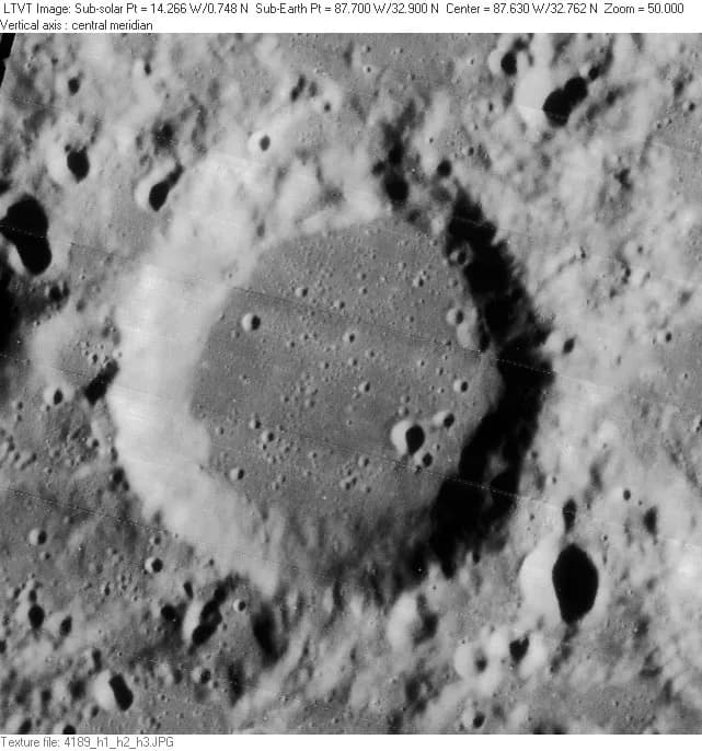 Francis William Aston - Crater Aston , LO-IV image
