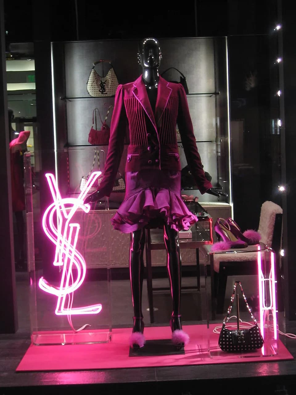 Yves Saint Laurent - The Yves Saint Laurent boutique on Rodeo Drive in Beverly Hills, California.