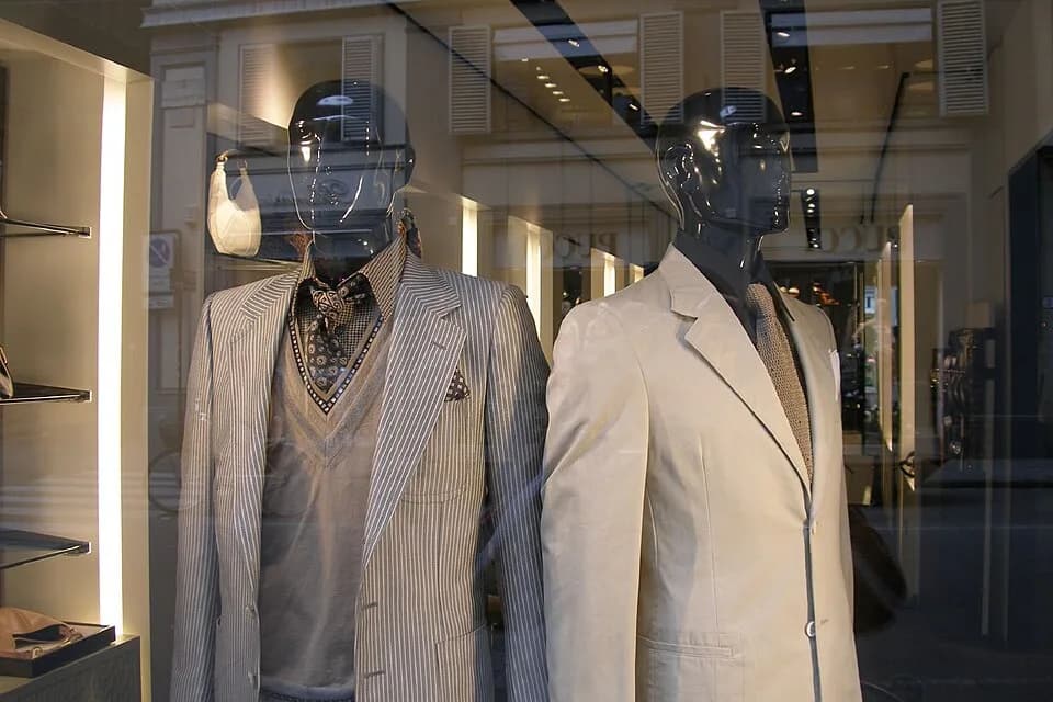 Yves Saint Laurent - Yves Saint Laurent 2006 men's wear at a shop in Florence, Italy