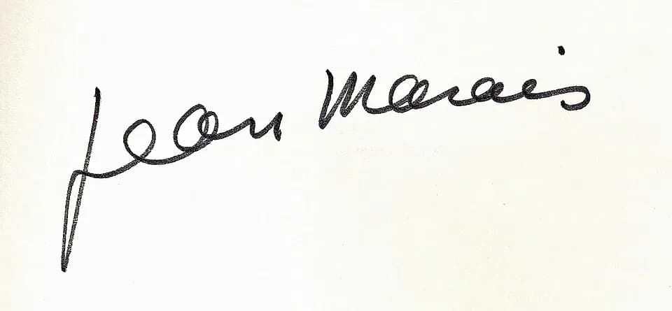 Jean Marais - Signature de Jean Marais.