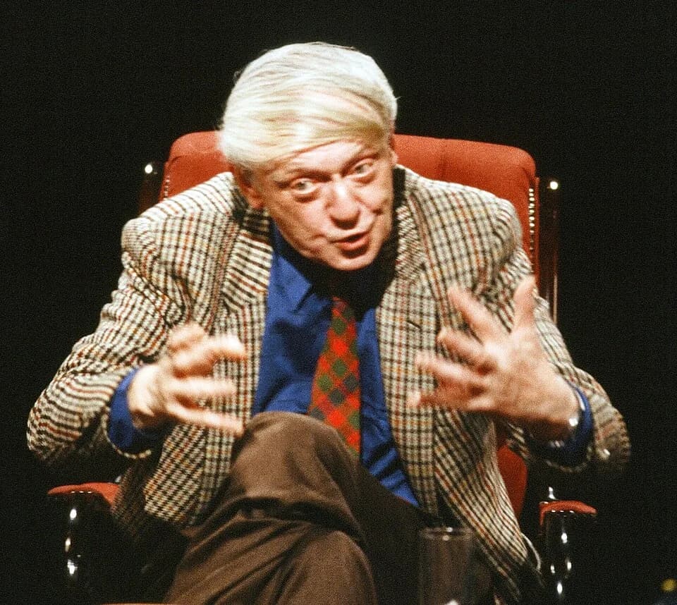 Anthony Burgess - Anthony Burgess appearing on After Dark on 21 May 1988. Other guests included Andrea Dworkin, Jim Haynes and Roz Kaveney. More here.