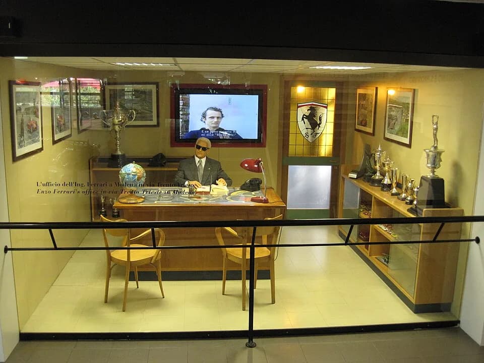 Enzo Ferrari - Collections of the Galleria Ferrari - Bureau historique d'Enzo Ferrari