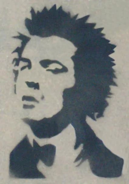 Sid Vicious - Représentation de Sid Vicious sur les murs de Madrid
