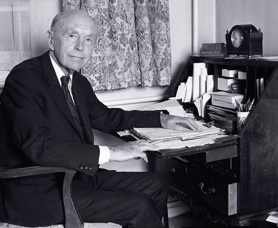 Alec Douglas-Home - Lord Alec Douglas-Home taken in his apartment, Westminster, London
