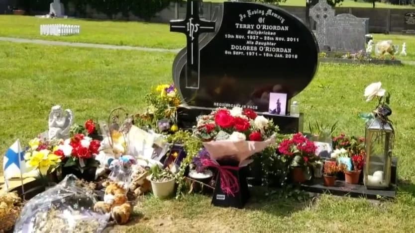 Dolores O'Riordan - Grave of Dolores O'Riordan at Limerick in 2018.