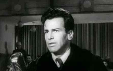 Maximilian Schell - Screenshot of Maximilian Schell from the film Judgment at Nuremberg (1961)