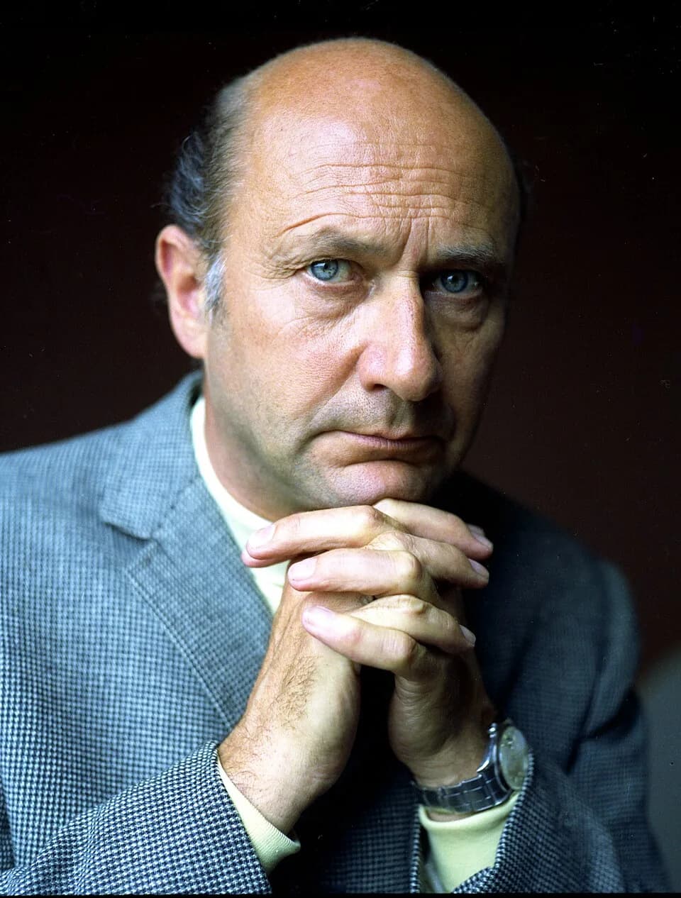 Donald Pleasence - Portrait of Donald Pleasence in London.