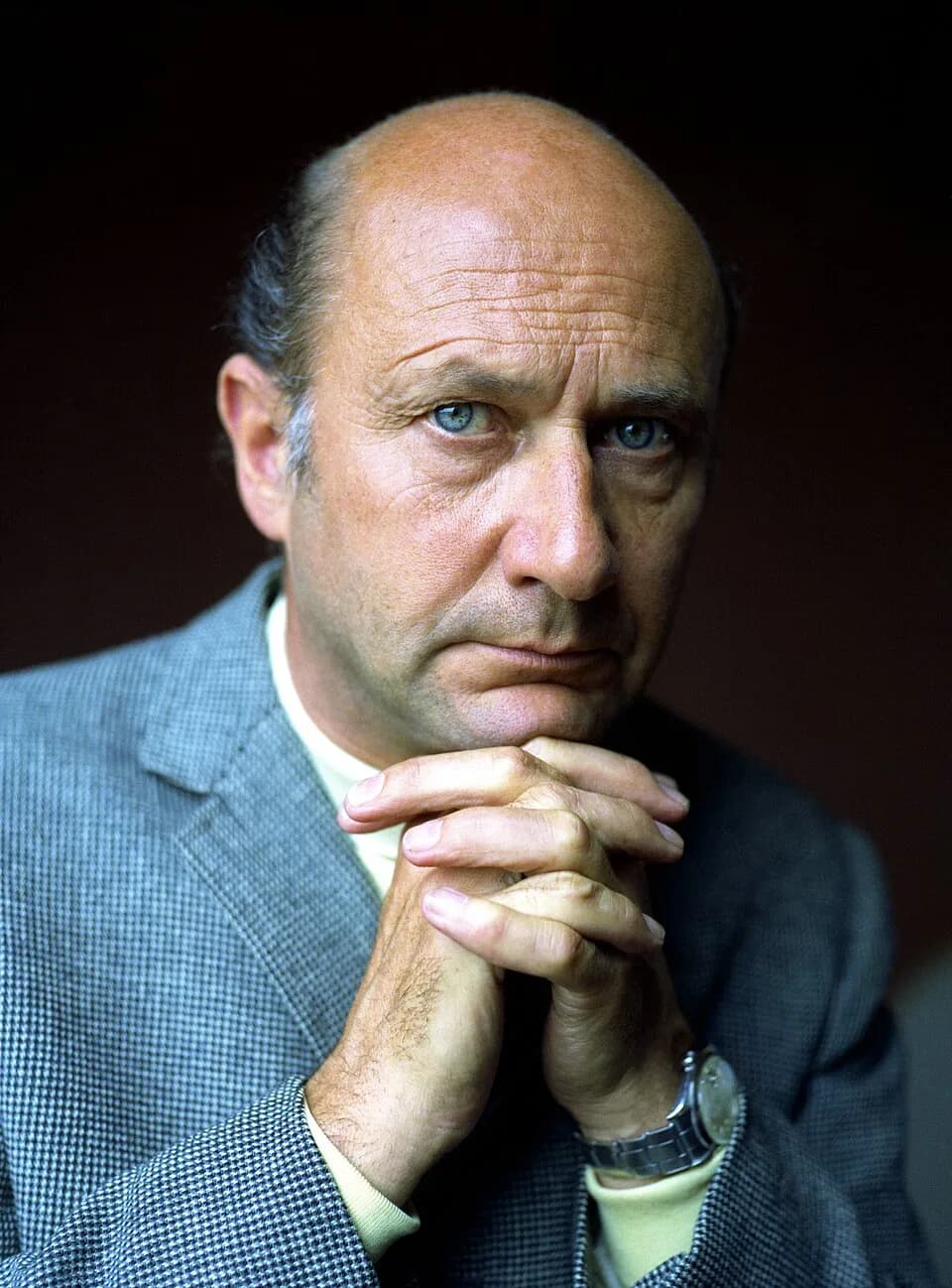Donald Pleasence - Portrait of Donald Pleasence in London.