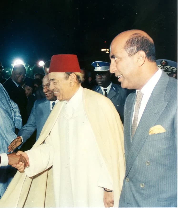 Hassan II - L'Ambassadeur avec le roi du Maroc