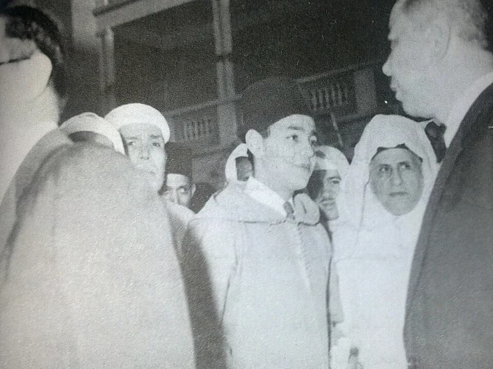 Hassan II - Le prince héritier Moulay Hassan et Hadj Ahmed Cherkaoui