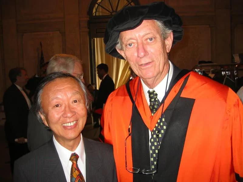 Charles K. Kao - Charles K. Kao and John V. Fleming at Princeton University.