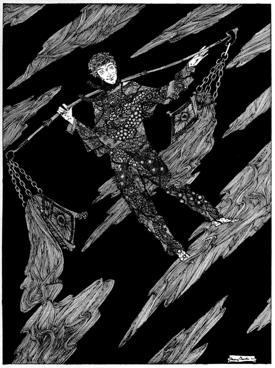 Robert Graves - Illustration for The year's at the spring; an anthology of recent poetry ([1920]) New York, Brentano's