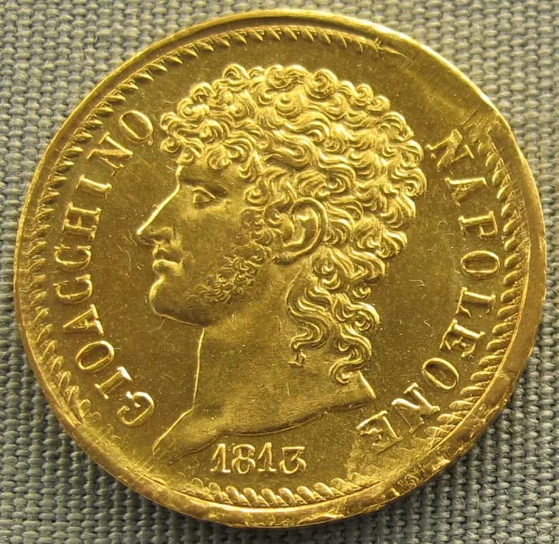 Joachim Murat - Napoli, 40 lire di gioacchino murat, 1813