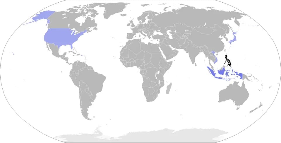 Benigno Aquino III - Map of international trips made by Benigno S. Aquino as president