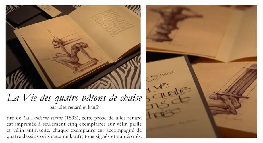 Jules Renard - La Vie des quatre bâtons de chaise, par Jules Renard et Kanfr
