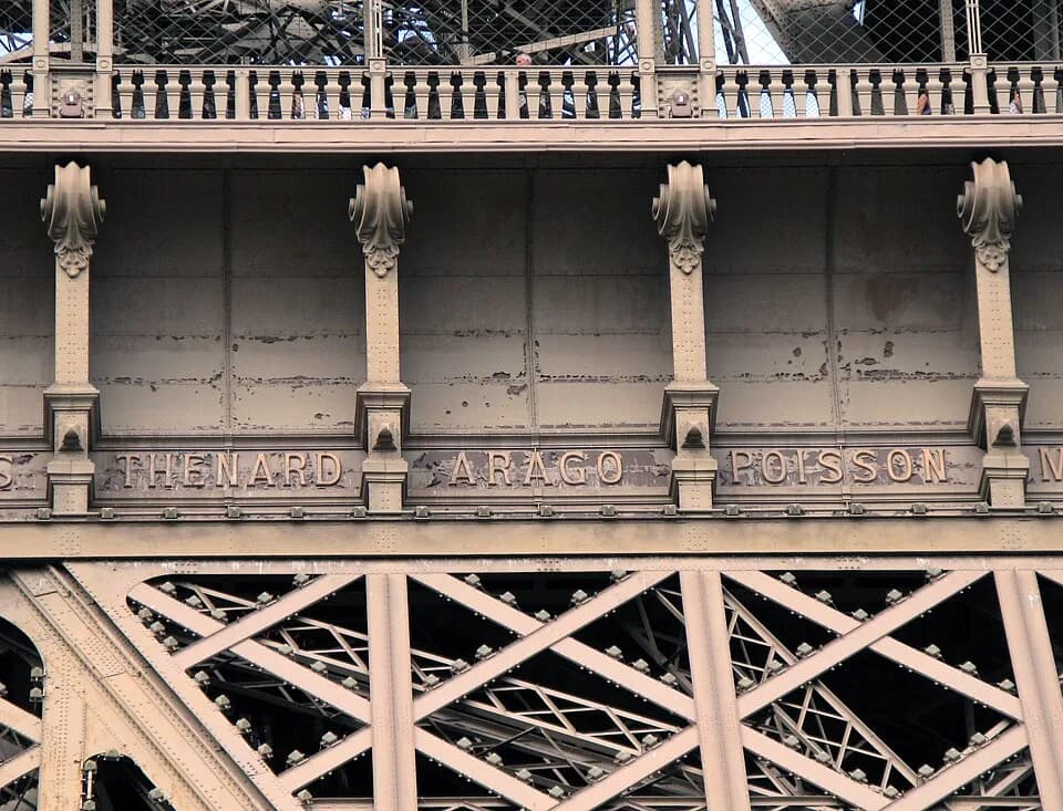 François Arago - Thénard, Arago and Poisson named on the Eiffel Tower