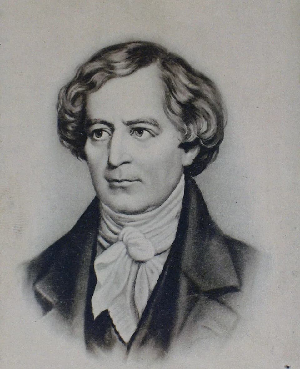 François Arago - Portrait of François Arago (1786-1853); drawing by anonymous