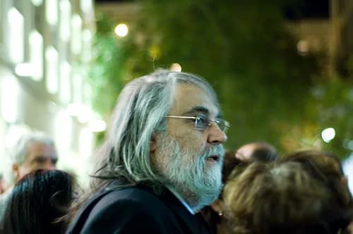 Vangelis Vangelis - El Greco premiere at Pallas theater 15th October 2007. Taken outside the theater away from rapid fire flashes, giving that natural atmosphere. For all those who admire and apprecia