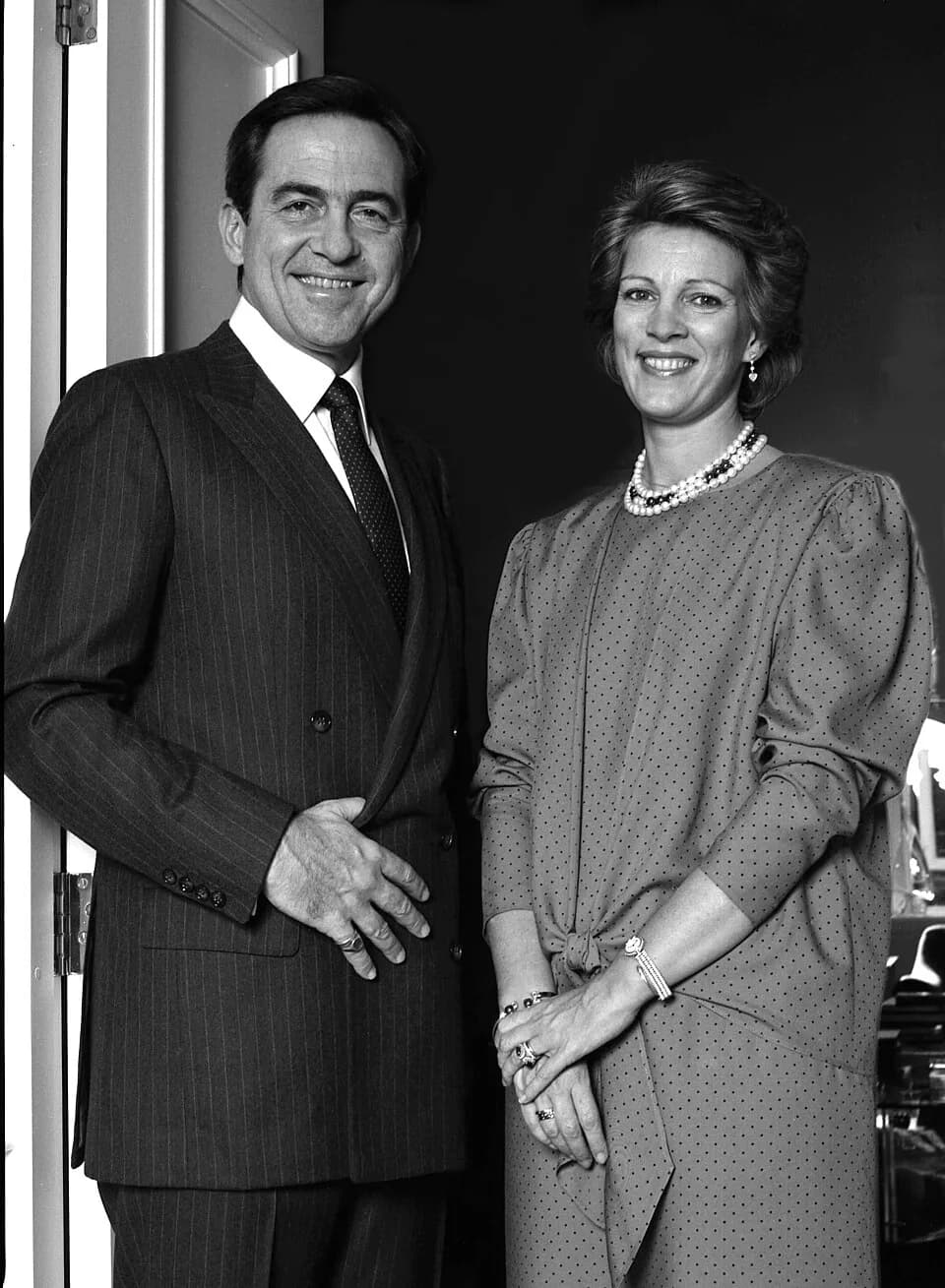 Constantine II of Greece - portrait of former King Constantine & Queen Anne Marie of Greece