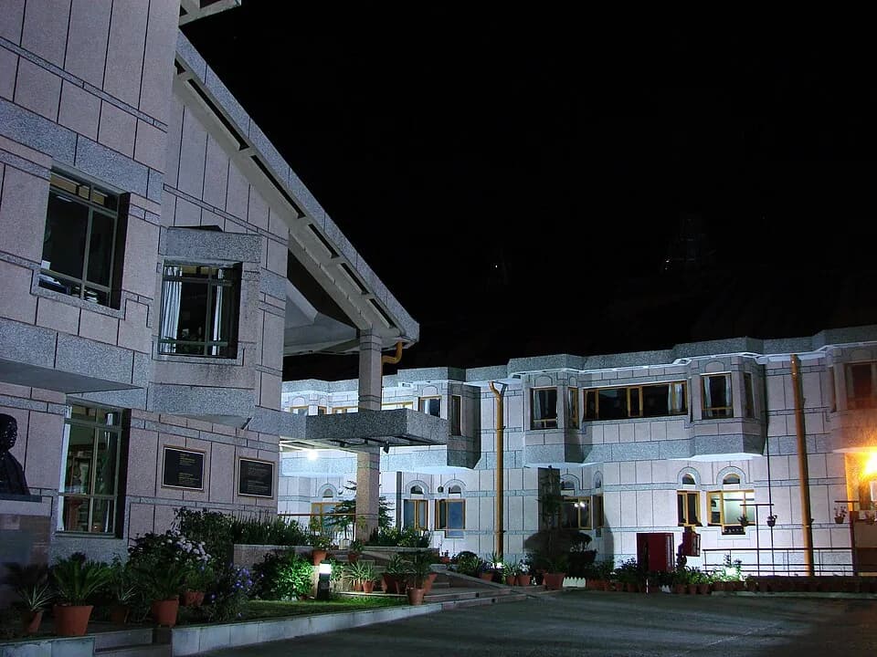 Lal Bahadur Shastri - Priyatu Mandal and Tanmay Chakrabarty Taken at night at LBSNAA, Mussoorie in June 2007.