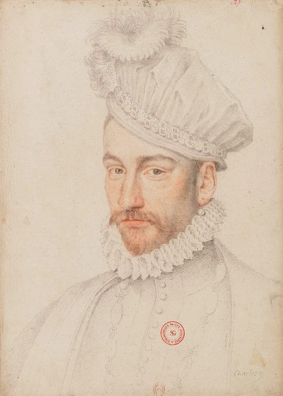 Charles IX of France - King Charles IX. of France, son of King Henry II. of France and Maria de Medici, husband of Archduchess Maria Elisabeth of Austria.