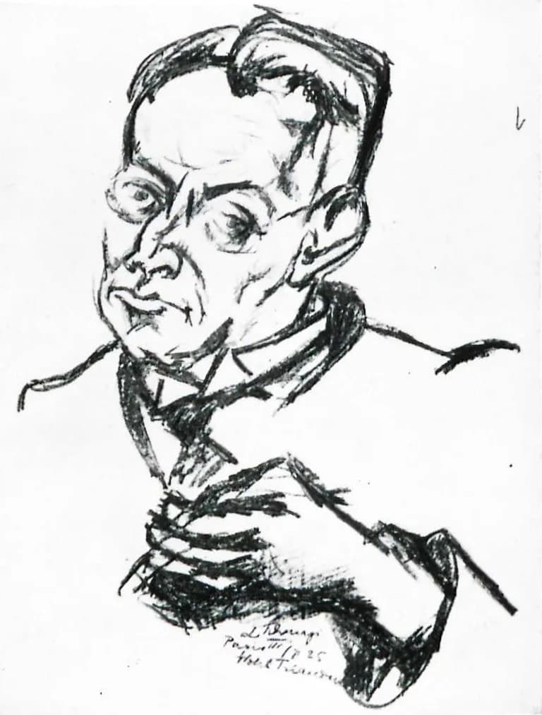 Karl Kraus - Lajos Tihanyi Porträt Karl Kraus 1925