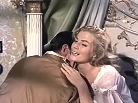 Anita Ekberg - Cropped screenshot of Anita Ekberg from the trailer for the film War and Peace.