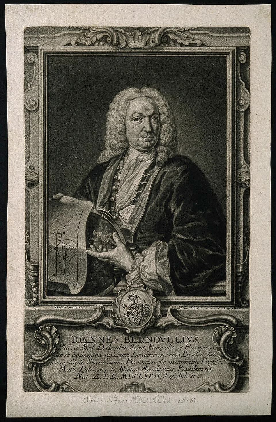 Johann Bernoulli - Johann Bernoulli. Mezzotint by J. J. Haid after J. Huber.

Iconographic Collections
Keywords: portrait prints; Johann-Jakob Haid; mezzotints; bernoulli, johann, 1667-1748; Johann Be
