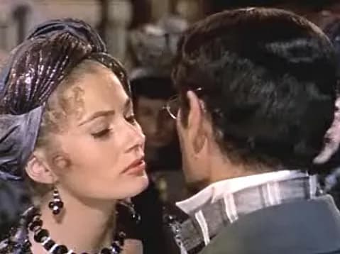 Anita Ekberg - Cropped screenshot of Anita Ekberg from the trailer for the film War and Peace.