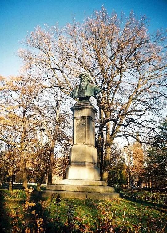 Gustav I of Sweden - Bust of King Gustav I of Sweden as sculpted by Carl Gustaf Qvarnström in 1863Place: Vasaparken, West Aros (Västerås), Sweden