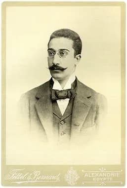 Konstantinos P. Cavafy - Portrait of Cavafy (1863-1933) taken around 1900.