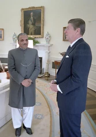 Muhammad Zia-ul-Haq - U.S. Government - Image courtesy of the Ronald Reagan Presidential Library, film number C11730-6A,