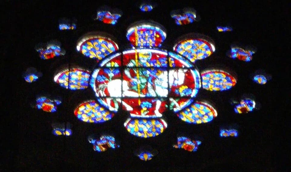 Louis VIII of France - Vitráž ze Chartres - Ludvík VIII.