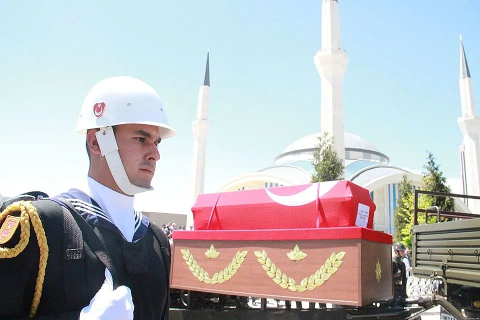 Kenan Evren - Kenan Evren'in 12 Mayıs 2015 tarihindeki cenazesinden bir kare.