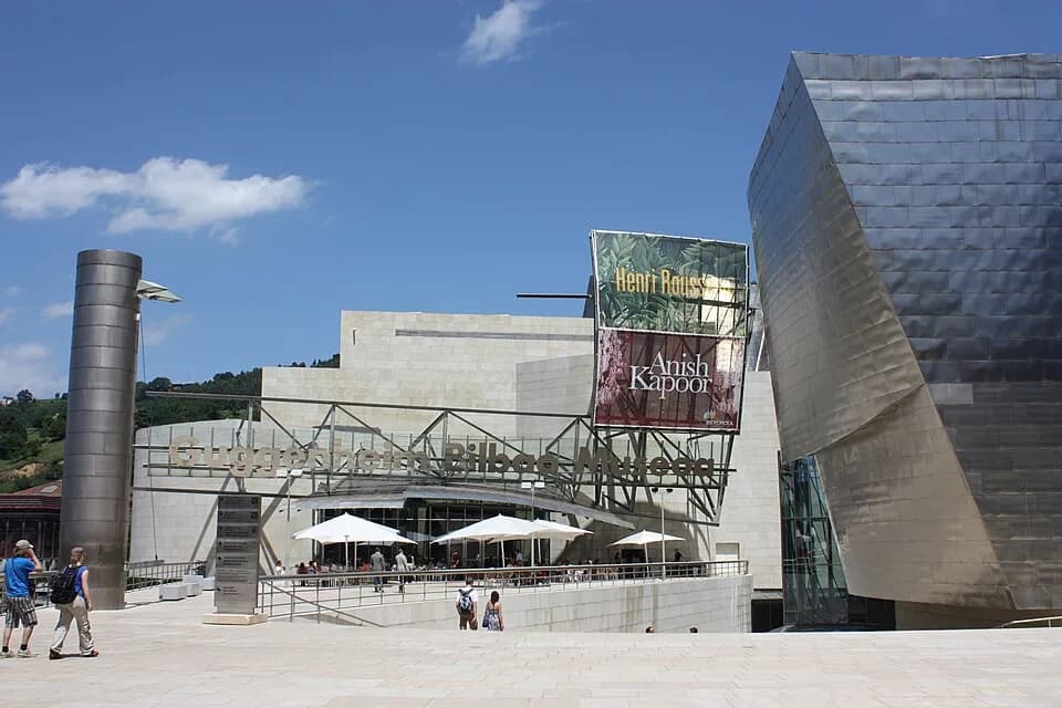 Henri Rousseau - Cafe and front entrance, Guggenheim Museum, Bilbao, Biscay, Spain, July 2010