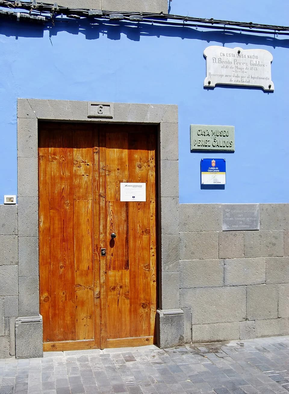 Benito Pérez Galdós - The entrance of Casa Museo de Pérez Galdós, Las Palmas de Gran Canaria.