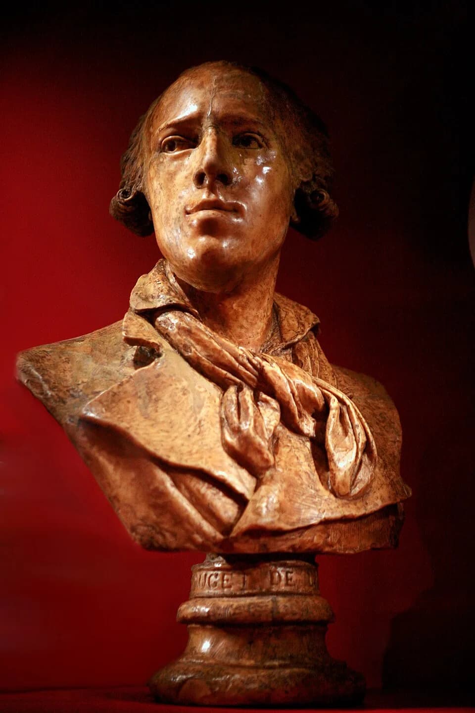 Claude Joseph Rouget de Lisle - Bust of Claude Joseph Rouget de Lisle, by David d'Angers (1788-1856). Wax. On display at Strasbourg Historical Museum, accession number 88.2007.0.4.
