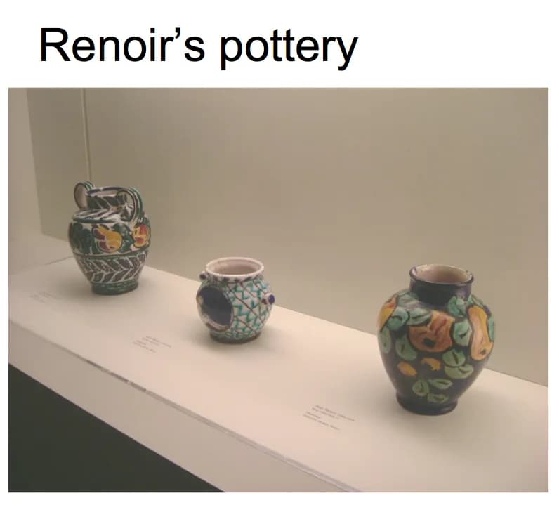 Jean Renoir - Pottery created by the young Jean Renoir circa 1915-18 before his career as a film maker.