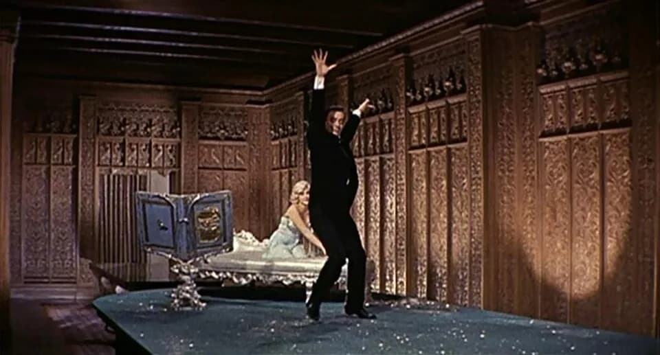 Yves Montand - Marilyn Monroe &amp; Yves Montand in Let's Make Love - trailer (cropped screenshot)