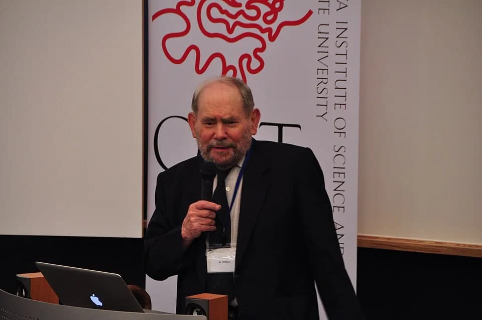 Sydney Brenner - Sydney Brenner at a 2011 symposium at the Okinawa Institute of Science and Technology