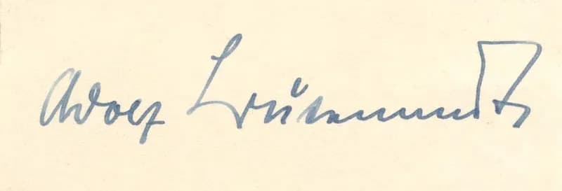 Adolf Butenandt - Adolf Friedrich J. Butenandt - Autograph