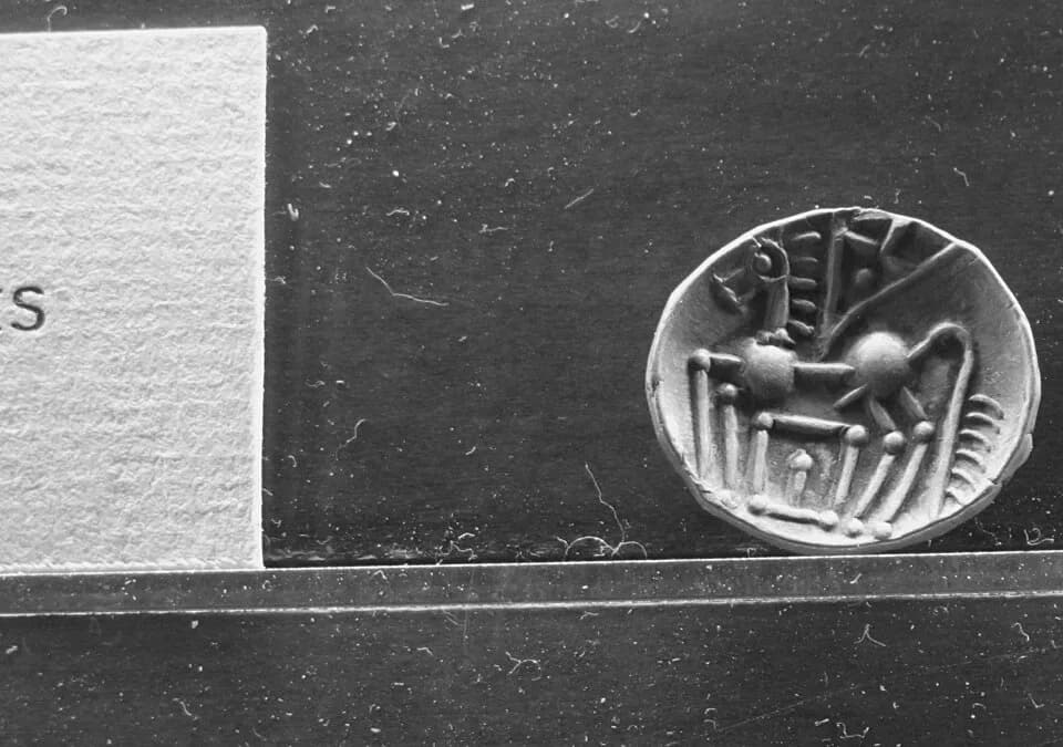 Georges Bataille - Coin of the Elusates 5th 1st century BC, Lyon Musée des Beaux Arts
