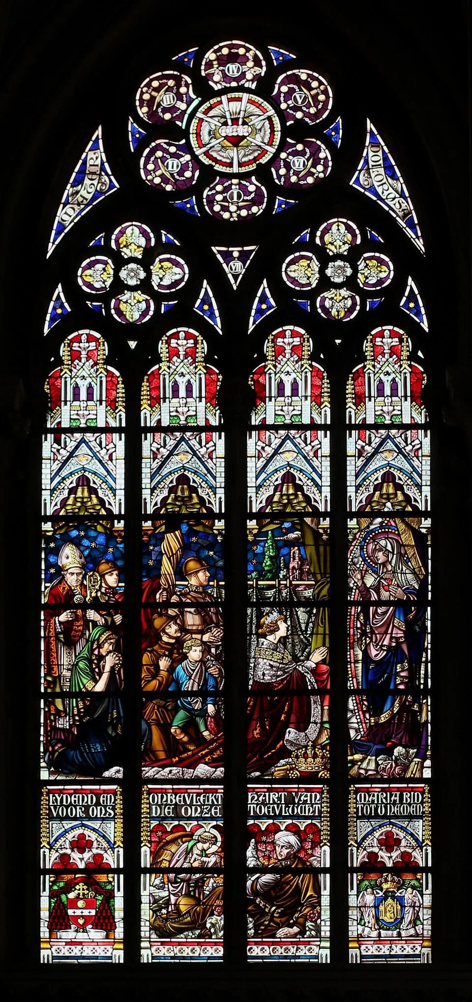 Albert I of Belgium - Vitrail de l'église Notre-Dame de Laeken, Bruxelles (Belgique).