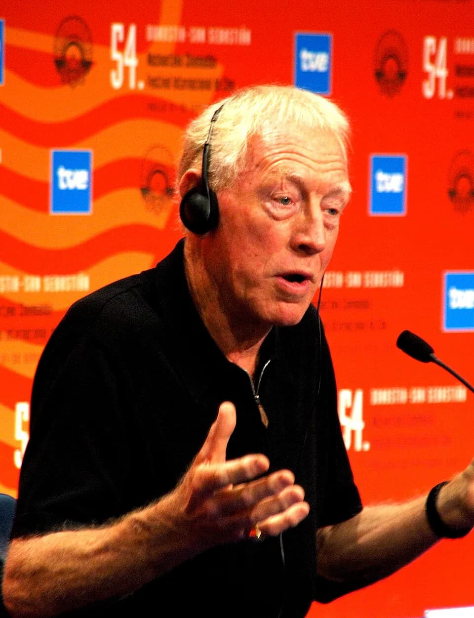 Max von Sydow - Max von Sydow at the 2006 San Sebastian International Film Festival.Max Von Sydow (Premio Donosti - conferencia de prensa)3