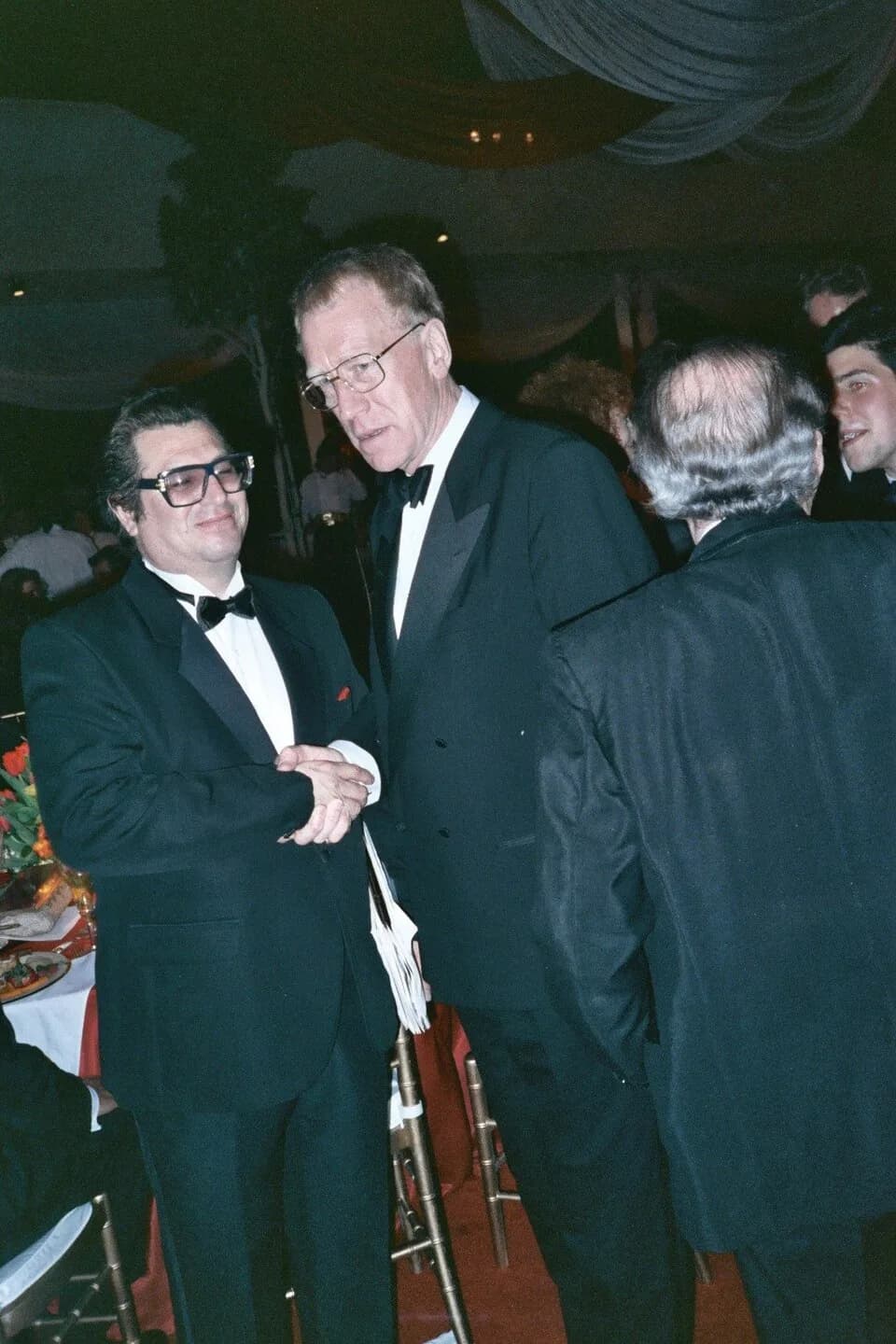 Max von Sydow - Alan Light: "Max Von Sydow (center) at the Governor's Ball following the telecast of the 61st Annual Academy Awards, 1989."