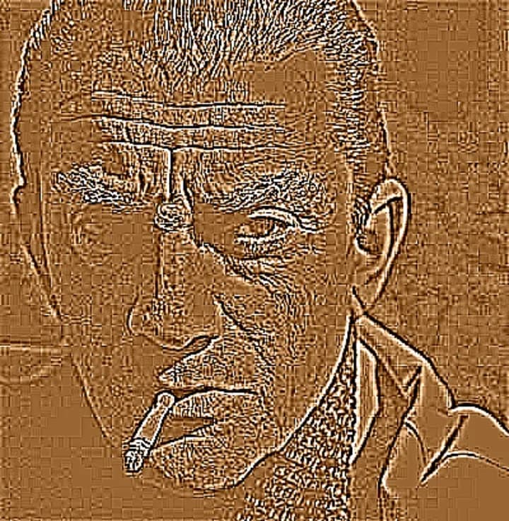 Luchino Visconti - Drawing of the Italian film director Luchino Visconti.